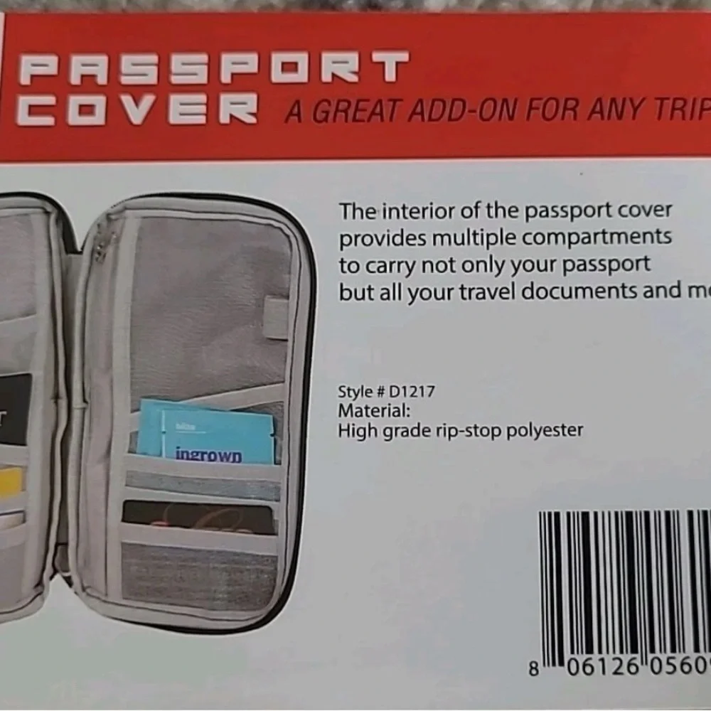 New HEYS Passport Multi Pockets Organizer/Cover Case For Travel Documents Trip